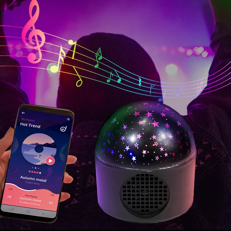 

Проектор звездных огней, вращающийся, цветной, светодиодный, Bluetooth, музыка, USB, галактика, рождественские огни