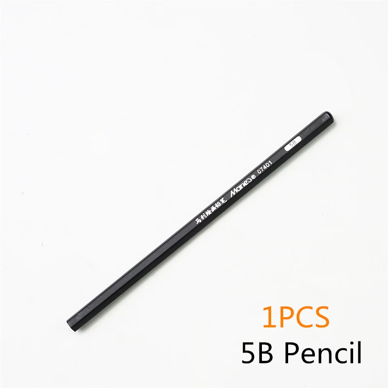 1PCS 5B pencil 5B 4B 3B Drawing sketch pencil high quality is not easy to break School art professional practice test pencil - Цвет: 1PCS 5B pencil