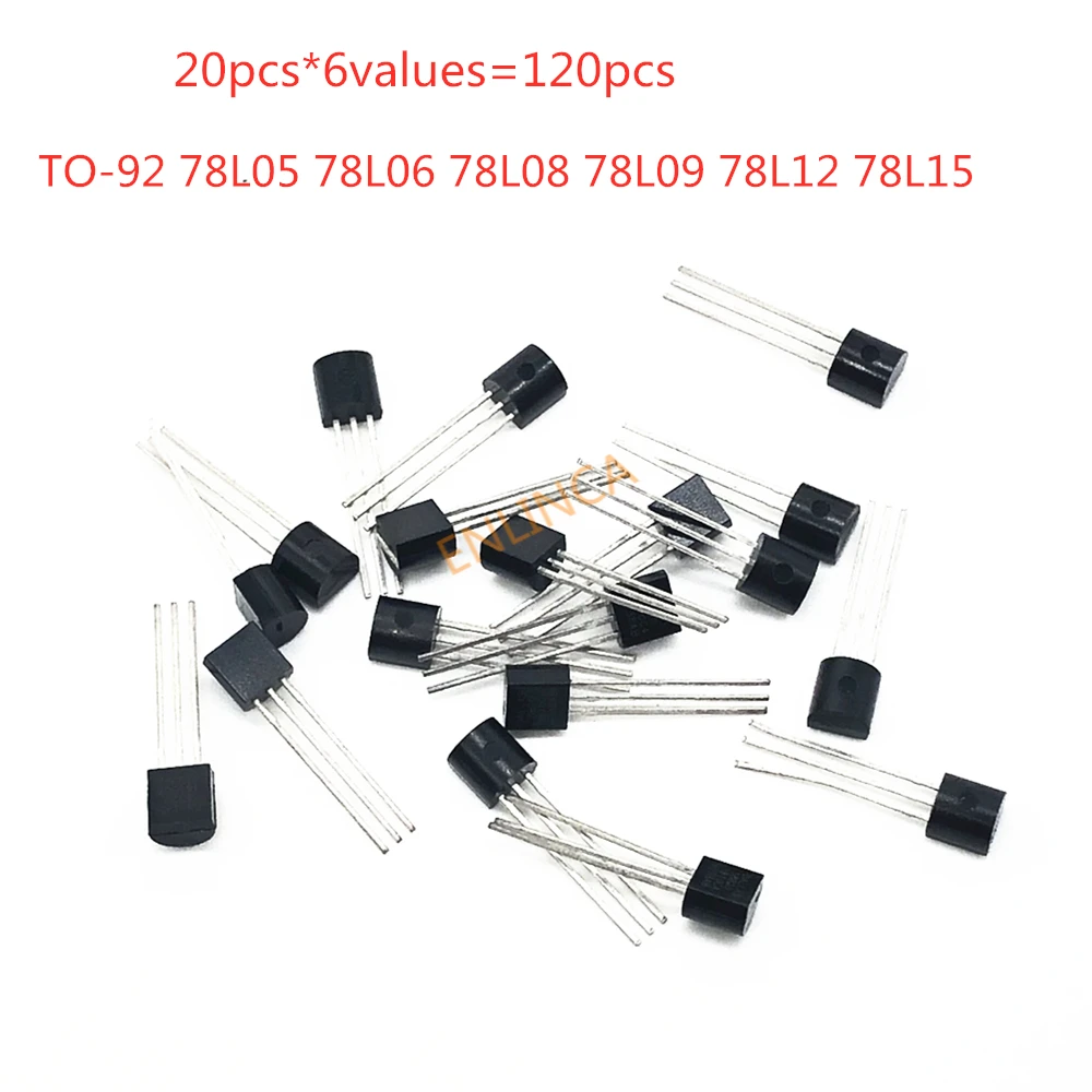 20 шт. * 6 значений = 1 TO-92 78L05 78L06 78L08 78L09 78L12 78L15 упаковка транзисторов набор в