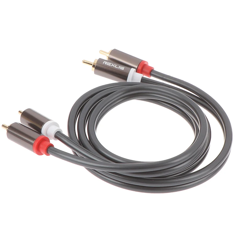 Коаксиальный аудиокабель 2 RCA на 3 5 Jack стерео 1 м для домашнего кинотеатра DVD ТВ