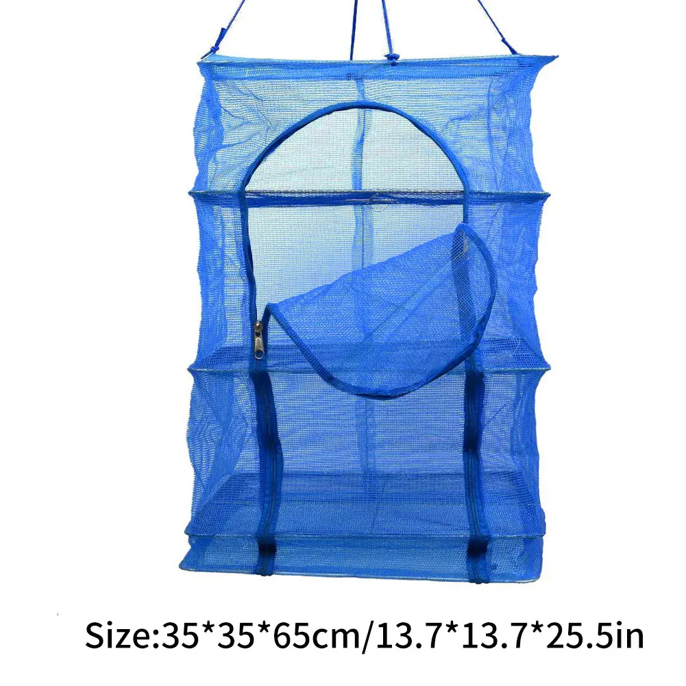 

Camping Dry Net 3 Layer Folding Mesh Dish Dryer Rack Shelf Hanging Organizer for BBQ Tableware Vegetables Fish Hanger Fish Net