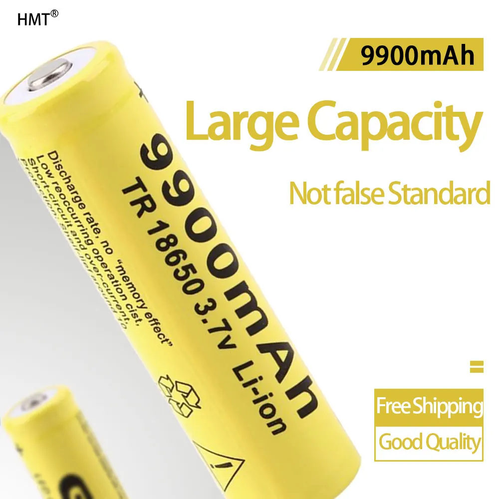 

100% original 2021 explosion model brand new 3.7V 9900mah 18650 battery GTF 18650 lithium ion rechargeable battery fast shipping