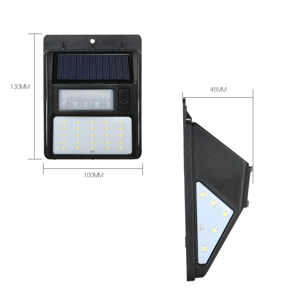 NEWKBO Solar Powered PIR Motion Lamp CDS Night Sensor LED Wall Light Large Capacity | Лампы и освещение