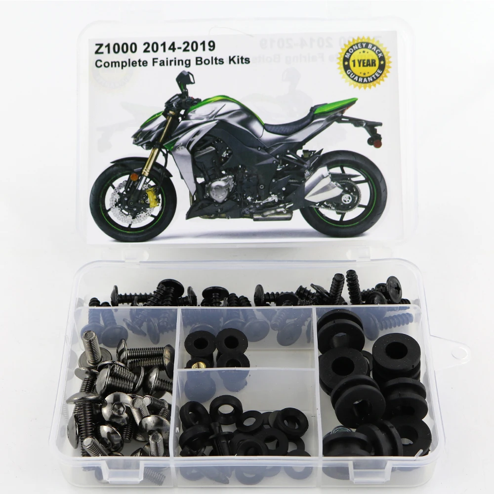 Titanium Для Kawasaki Z1000 обтекатель мотоцикла Полный Обтекатель Болты Комплект стальной обтекатель зажимы гайки - Цвет: Titanium