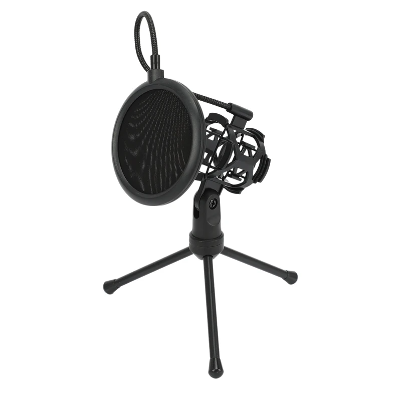 Портативный микрофон Mic Shock Mount Studio Desktop Tripod Stand с фильтром | Электроника