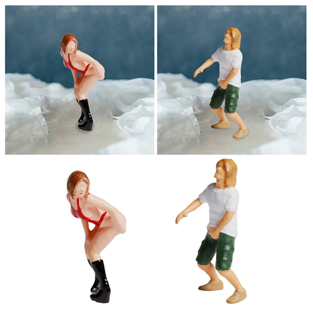 

1:87 People Figures Woman Man Playset Scene Dioramas Layout Standard Scale