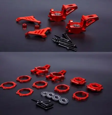 Передняя и задняя опорная ступица из сплава с ЧПУ подходит для 1/5 HPI ROFUN ROVAN KM BAJA 5B 5T