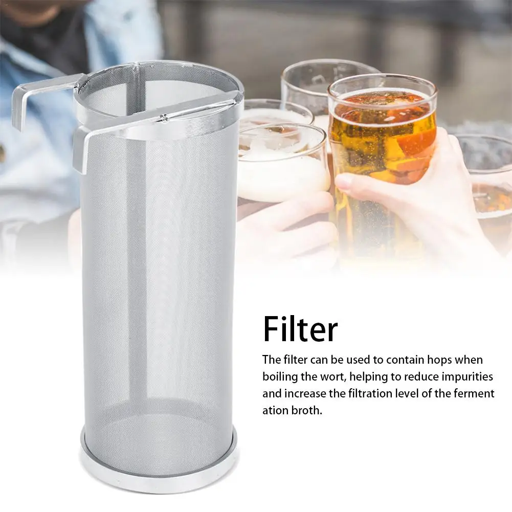 300 микрон из нержавеющей стали Hop Spider сетчатый пивной фильтр с крючком для