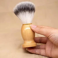 beard shaving brush comfortable to grip harmless artificial fiber man beauty grooming duster for daily life