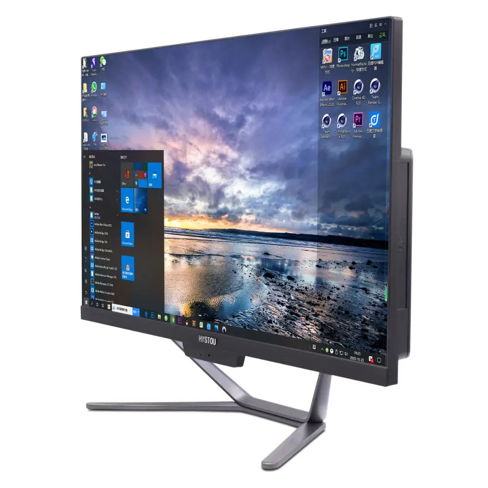 Монитор All in One 23 8 дюйма Настольный компьютер Intel i3 i5 i7 Windows 10 с камерой 3M для