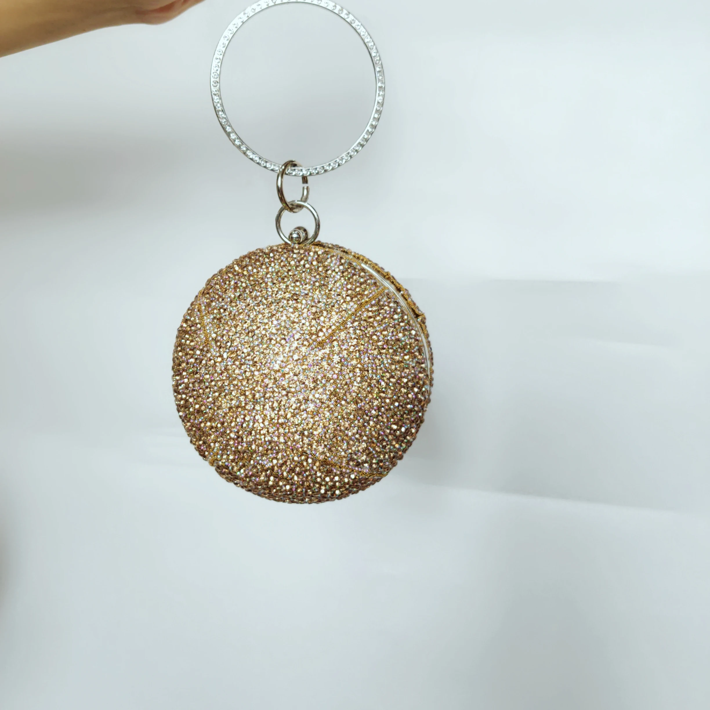 Хит продаж новый дизайн блестящая сумка-клатч в форме баскетбольного мяча с