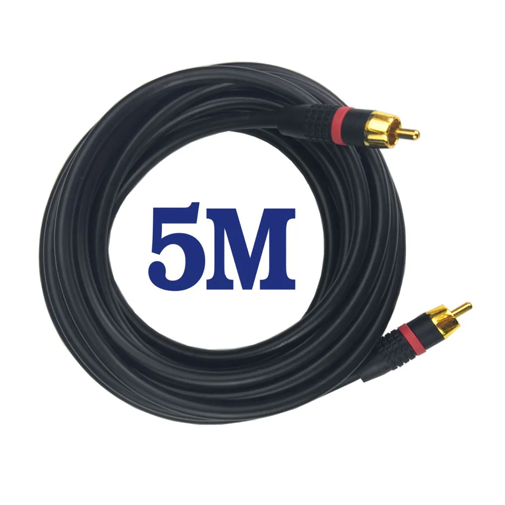 Цифровой коаксиальный аудиокабель 5 м аудио-кабель шнур для сабвуфера кабель с