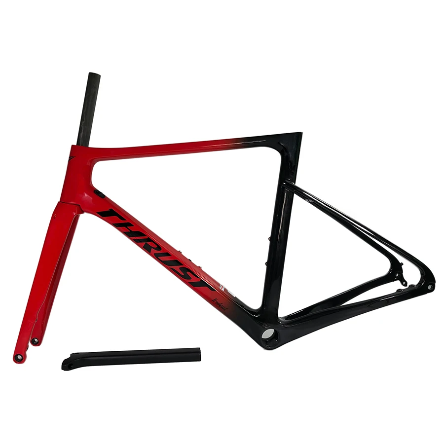 Новинка 2019 велосипедная Рама из углеродного волокна с красным и черным