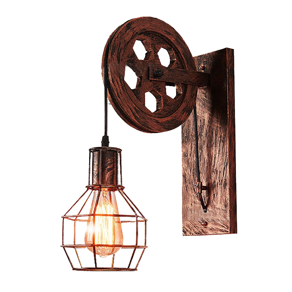 Электрическая лампочка эдисона настенная розетка Винтаж веревка настенный