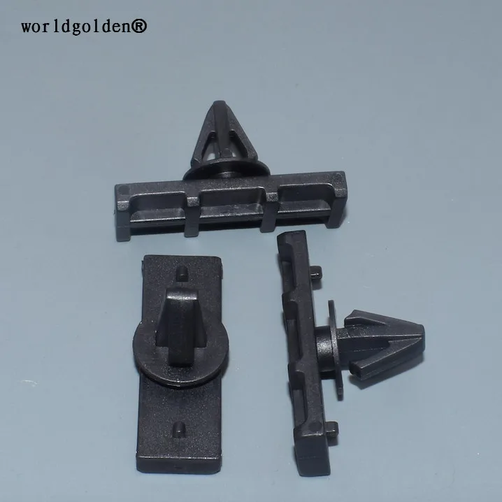Worldgolden 100pcs пластиковый зажим рокер Панель литье зажим для Ford F6DZ-5410182-AA из соболиного волоса, Телец & Lincoln Ls2000 2002-96 на