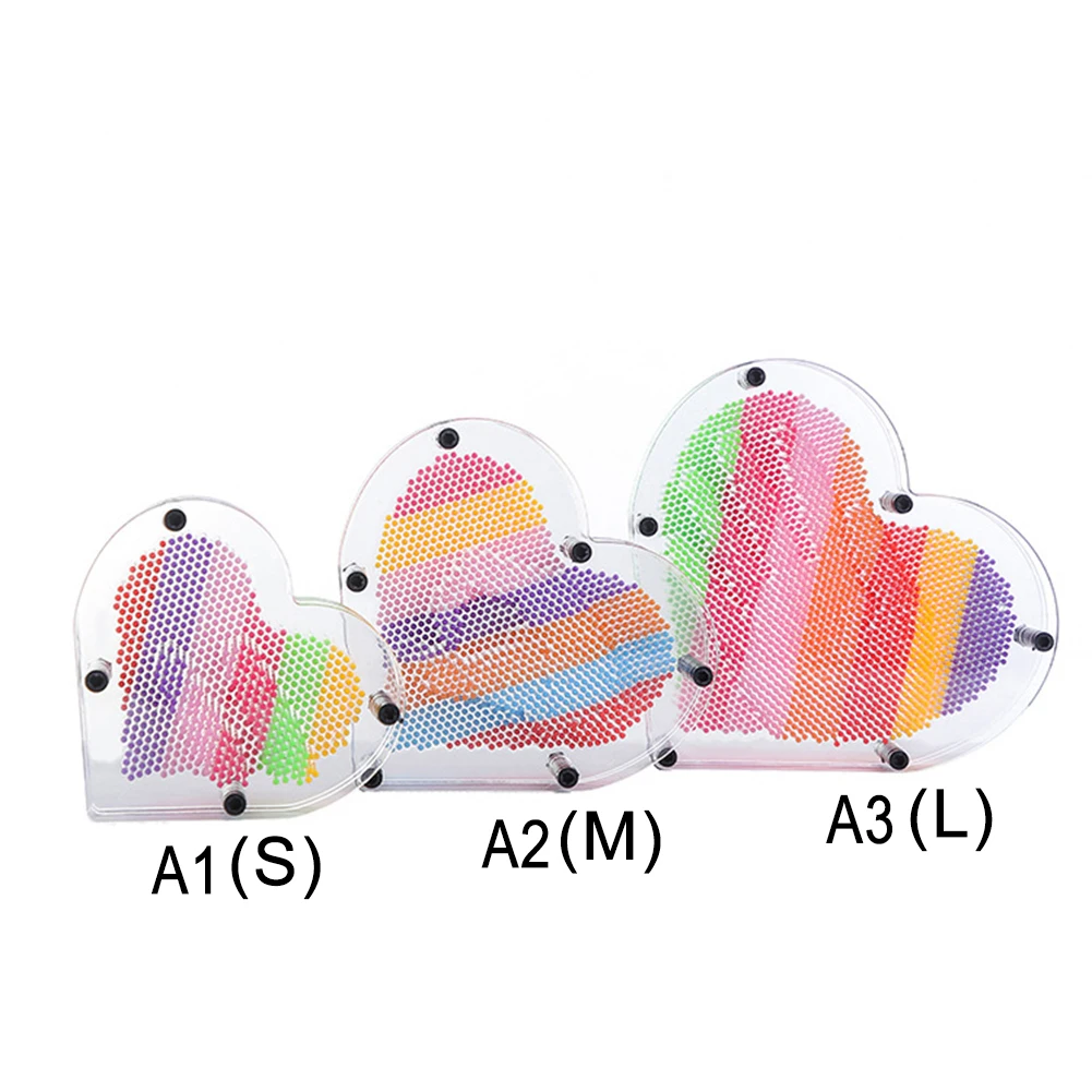 3D клон ручная печать в форме сердца волшебная игла Расписанная вручную модель