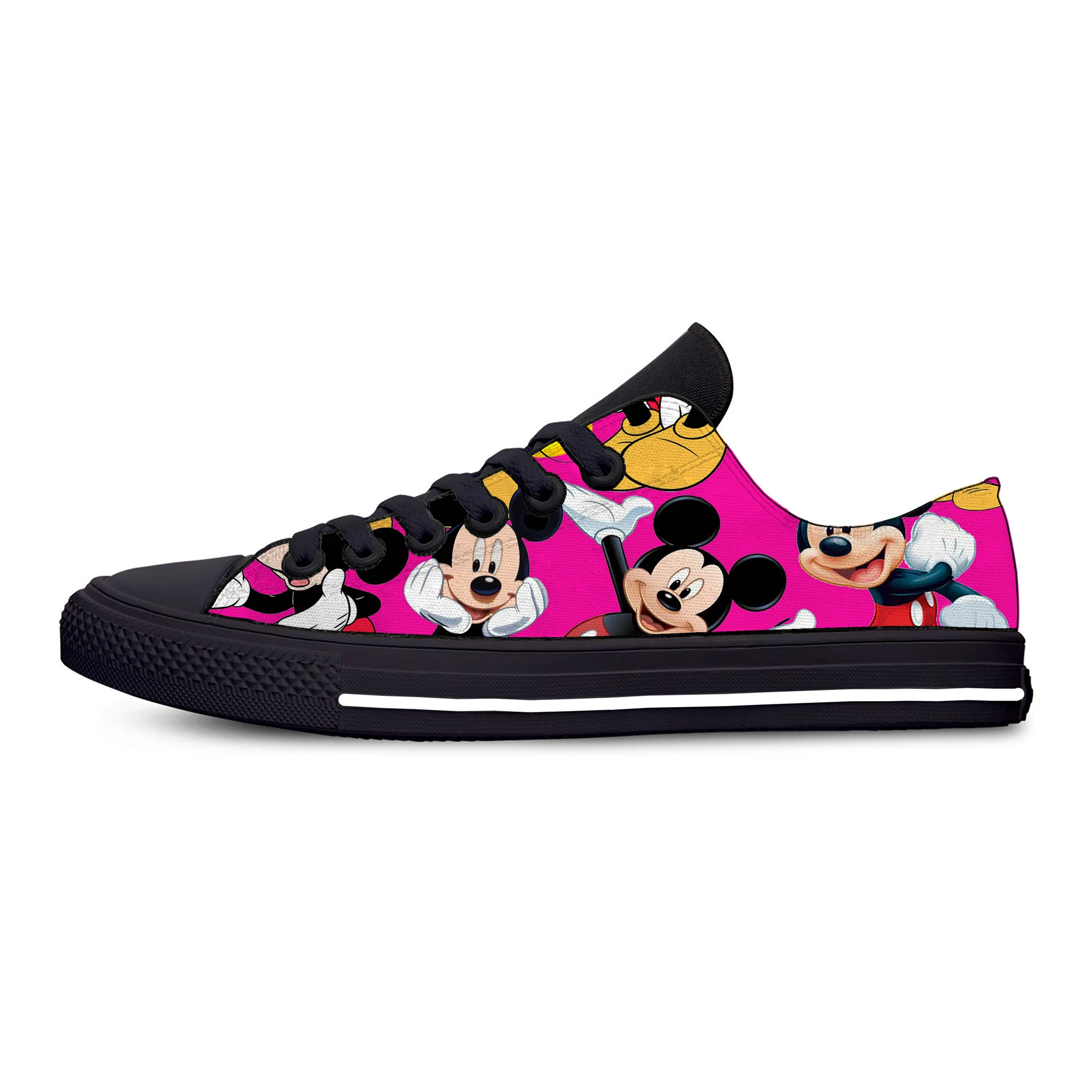 2019 New Mickey Shoes Women Print Top Lightweight Low Classic Breathable Fashion Canvas Man Mouse Sneakers | Обувь