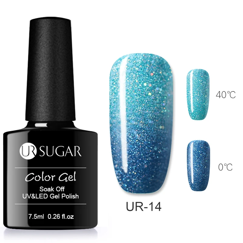 29 Ur SUGAR, 3 цвета, термогель-лак, 3 в 1, меняющий цвет температуры, долговечный, замачиваемый, УФ светодиодный Гель-лак для ногтей, лак - Цвет: 29