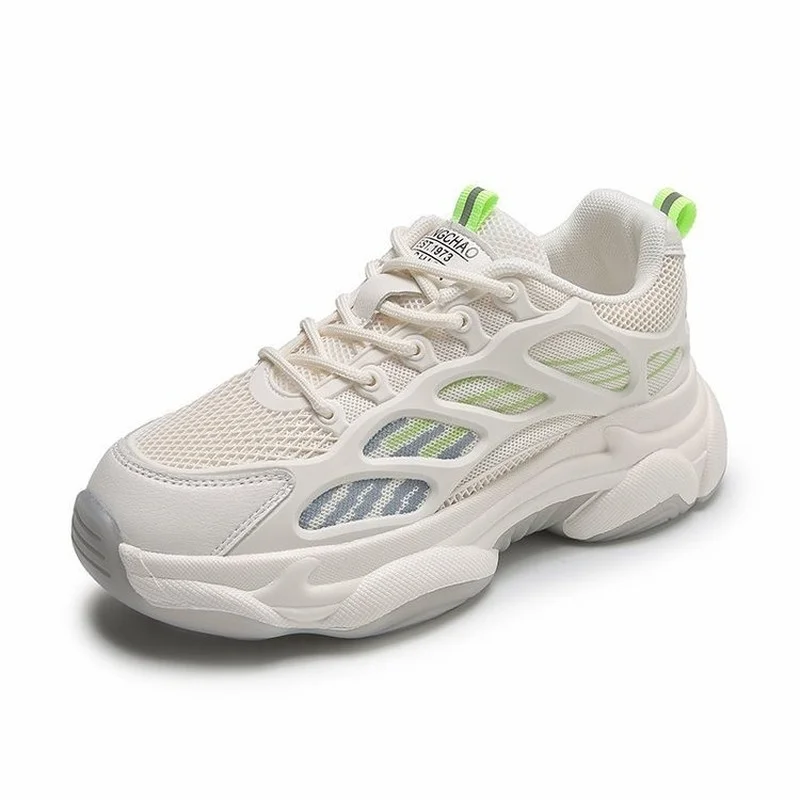 

Sneakers for Women Thick Bottom Fashion Vulcanize Shoes Outdoor Breathable Height Increasing Shoes Chunky Female Casual Shoes