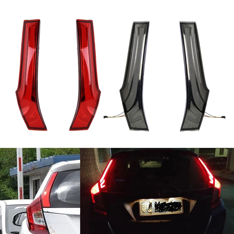 1 пара для Honda Fit Джаз 2014-2018 задние предупреждающие светильник лампы Красный авто