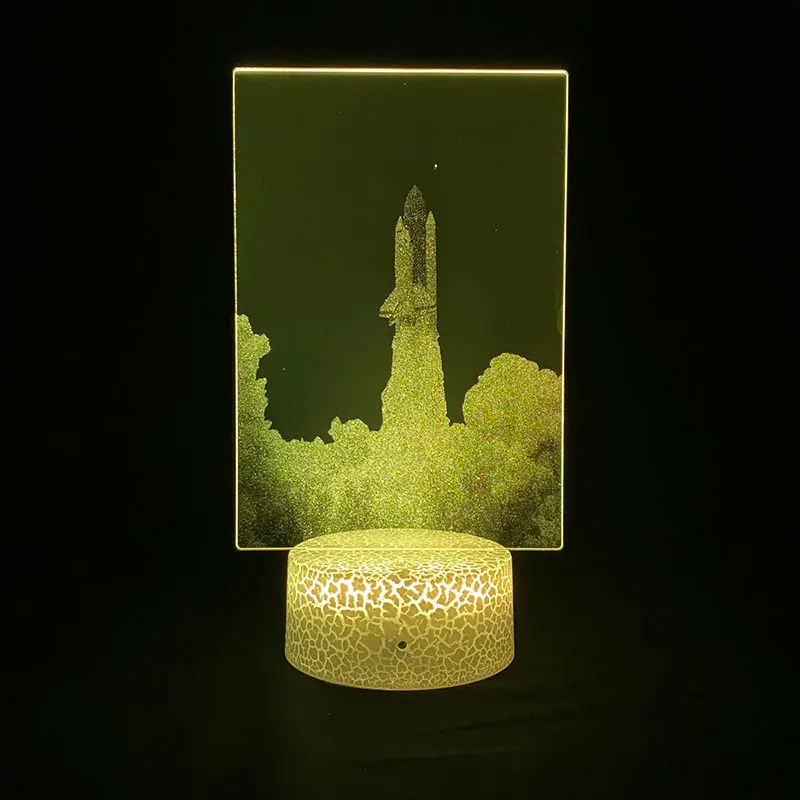 Акриловая 3d-лампа Apollo для фотографий светодиодный ночсветильник комнаты декор