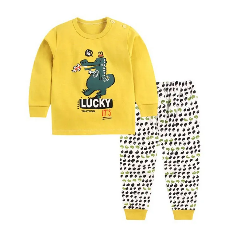 Коллекция 2019 года хлопковые комплекты одежды для маленьких мальчиков одежда