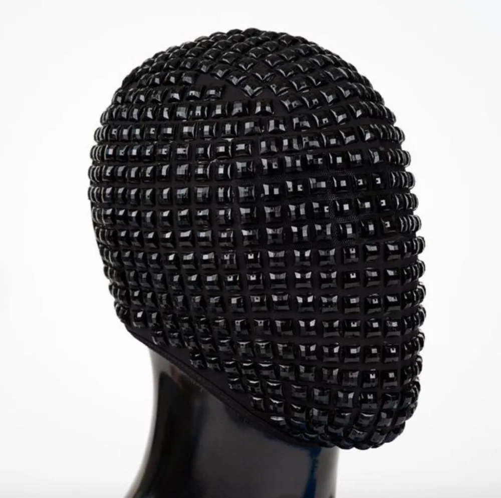 16 виды украшенные заклепками Головных уборов черные стразы маска черная