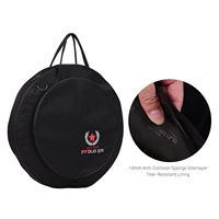 cymbal gig bag black backpack with double pockets shoulder strap 10mm anti collision percussion instrument accessories