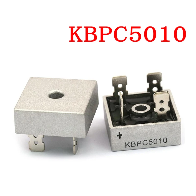 2 шт./лот KBPC5010 50 A мостовой выпрямитель 1000 в а металлический корпус для
