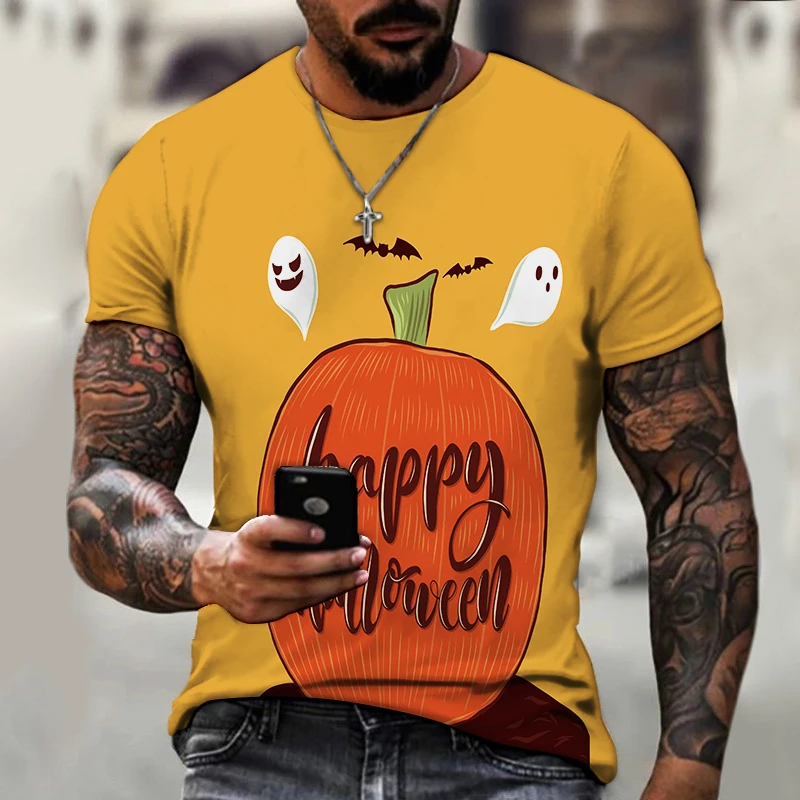 

Футболка мужская с 3D-принтом, легкий костюм на Хэллоуин, супердешевая и крутая одежда, лето