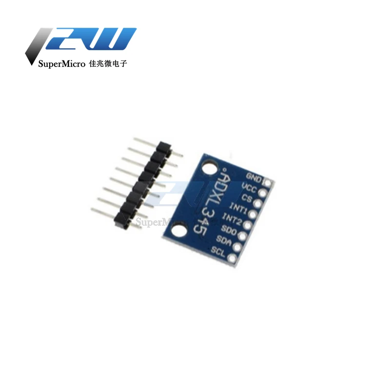 Цифровой трехосевой гравитационный ускорение наклонный модуль IIC / SPI|Реле| |
