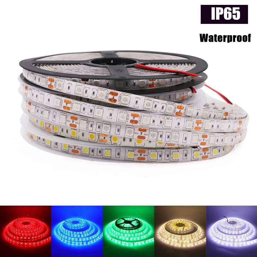 DC12V/24V 5050 RGB светодиодный полосы светильник ing 60 Светодиодный s/m IP21 IP65