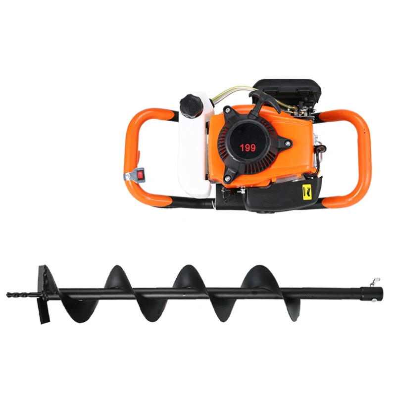 

199CC agricultural high-power drilling and hole digging machine planting tree drilling soil gasoline four-stroke nesting