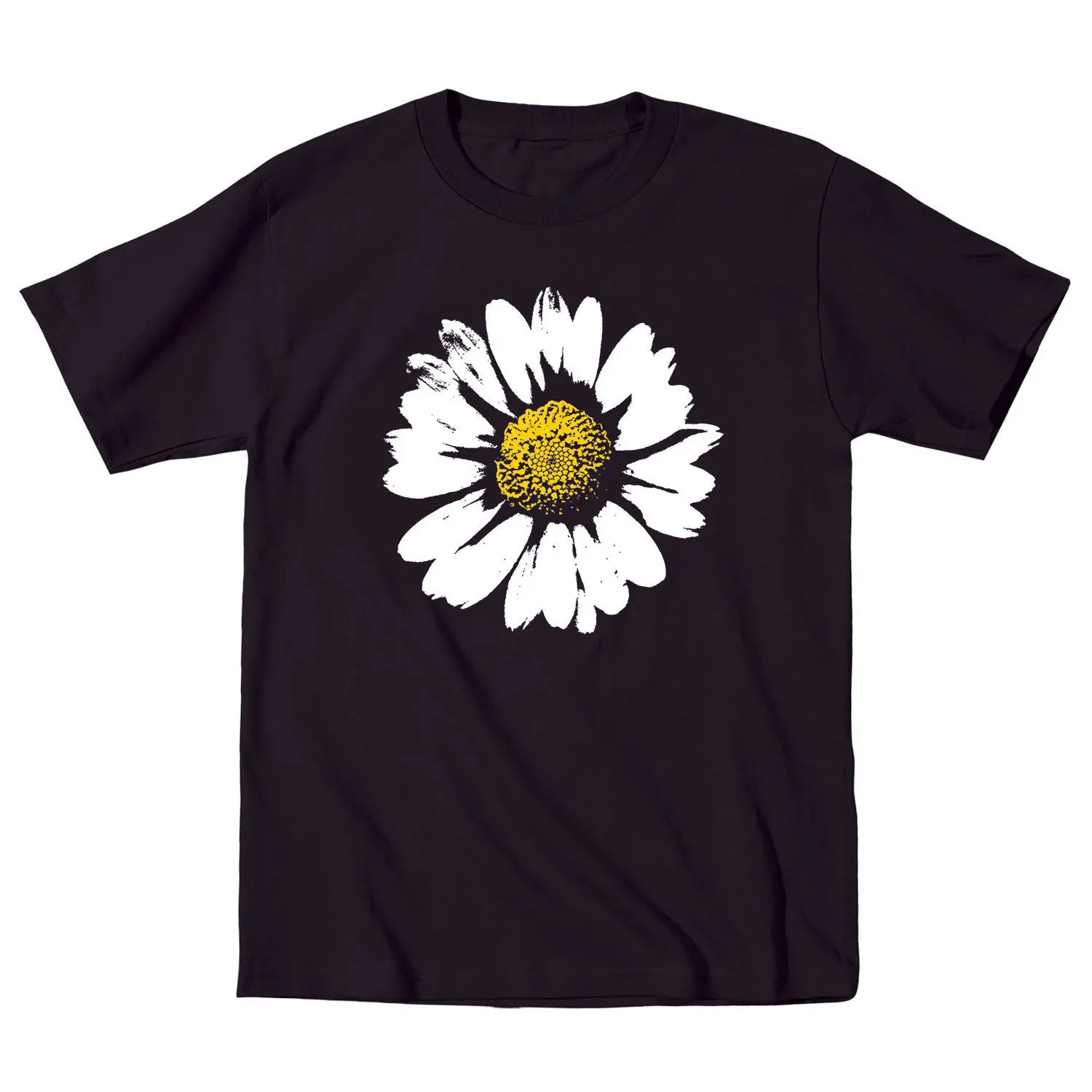 

2019 Summer Brand Men'S Homme Brand Clothing for Men Daisy Flower Fashion Novelty Trendy Customize Tee Shirts
