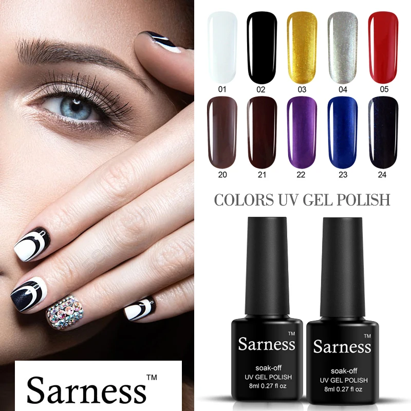 Sarness УФ Гель-лак замачиваемый УФ-гель для ногтей долговечный гель Lucky 29 цветов