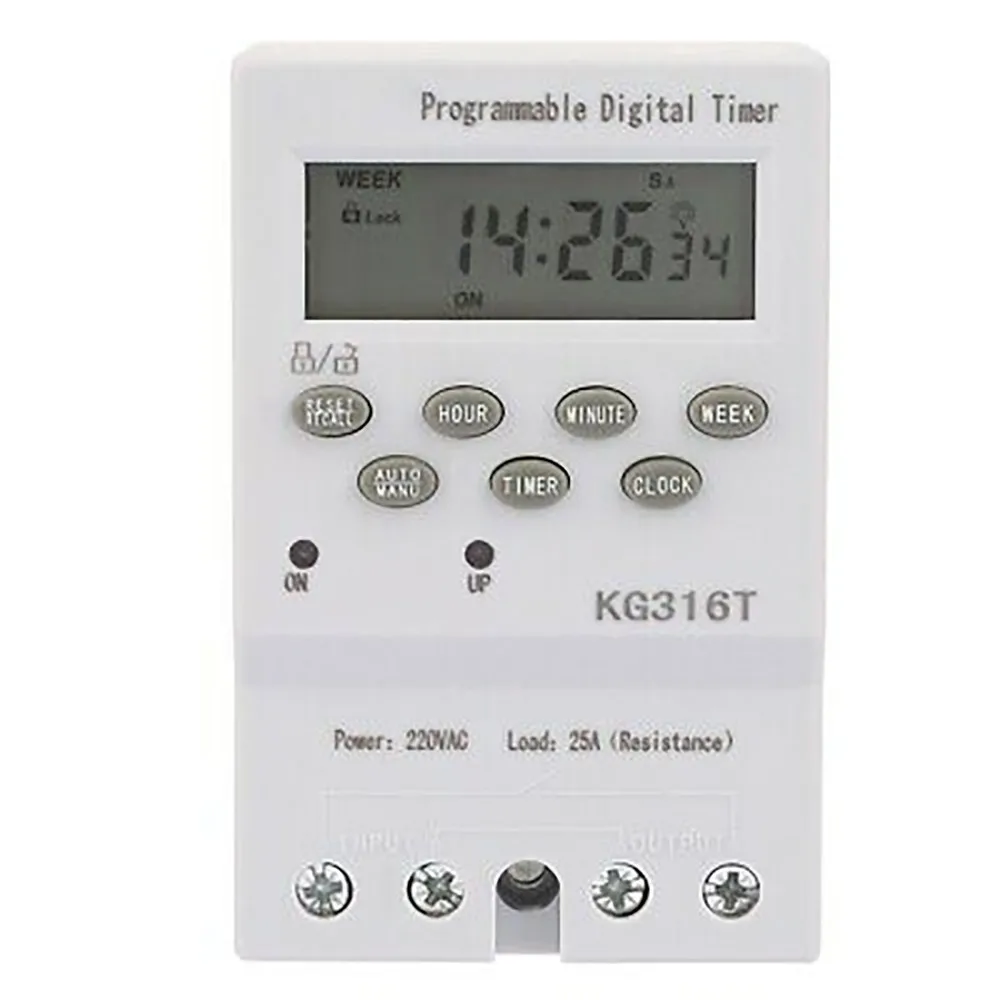 

Digital Programmable Timer KG316T 220V Microcomputer Time Control Switch Programmable Digital TIME Relay Timer Switch Control