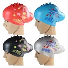 Шапочка для плавания женская, силиконовая, очень большая, длинные волосы, водонепроницаемая, большого размера, для дайвинга