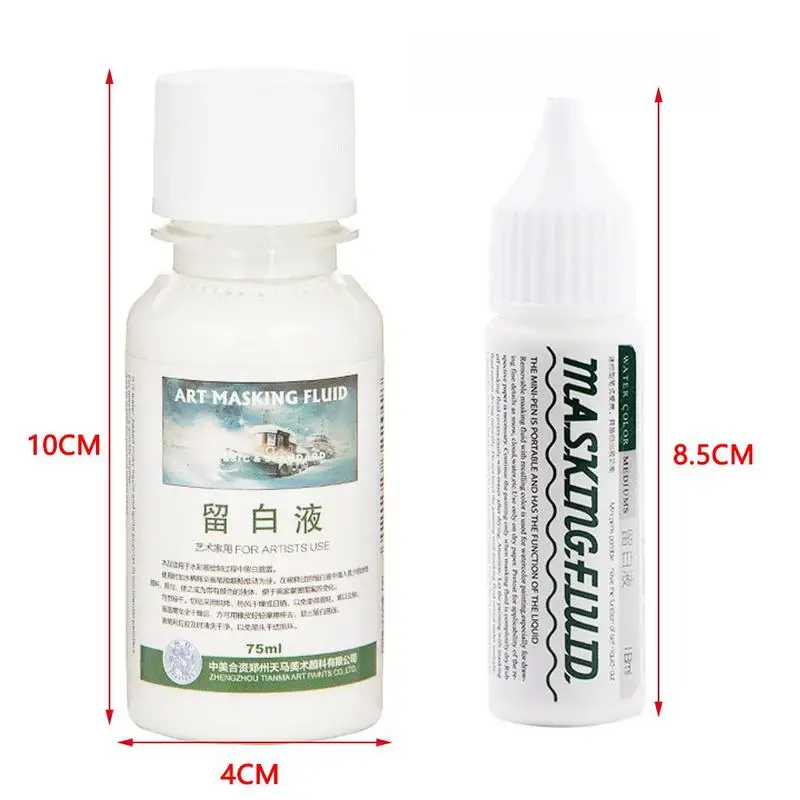 

New 1Pcs Art Masking Fluid Stay White Pigment Cover Stationery Tube Watercolor School Liquid Sale Supplies Office Painting R1E9