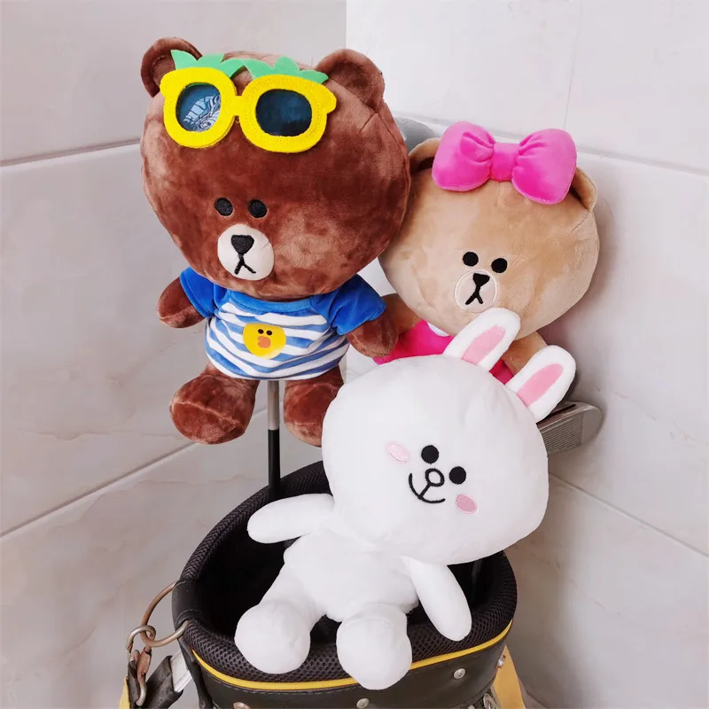 

Lovely KR golf driver headcover Fairway Wood cover Animal golf club DR FW head cover