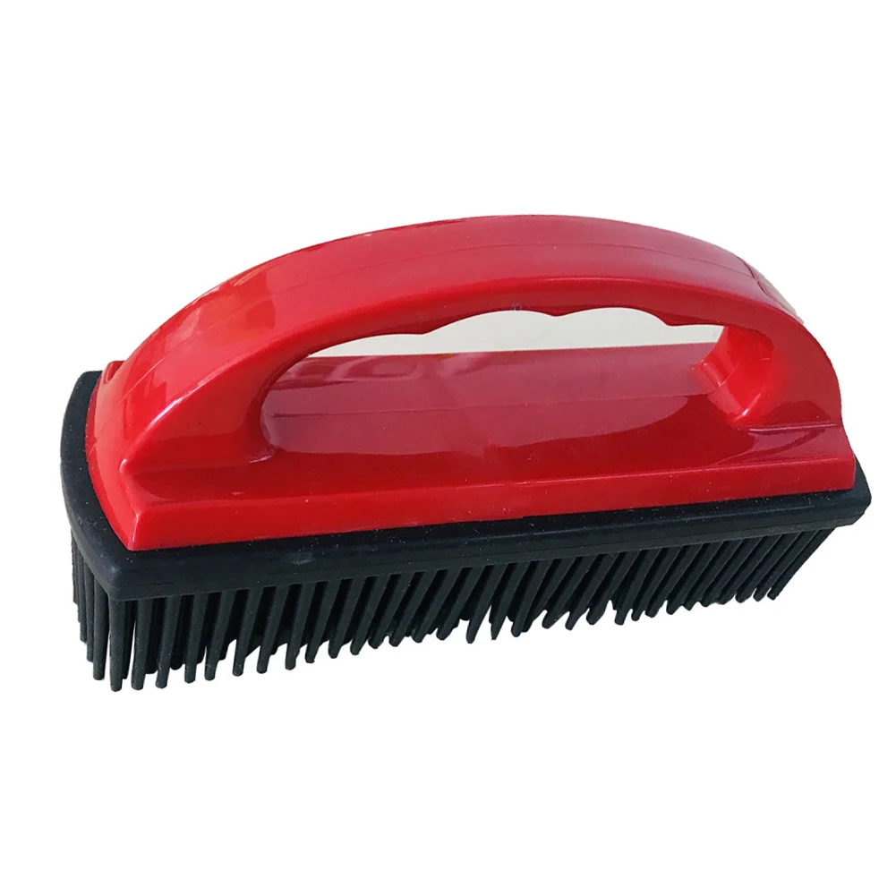 

Pet Hair Brush Cleaning Tool Massage Comb Shower Brush Dog Soft Grooming Hair Silicone Shedding Trimming Comfortable Handle