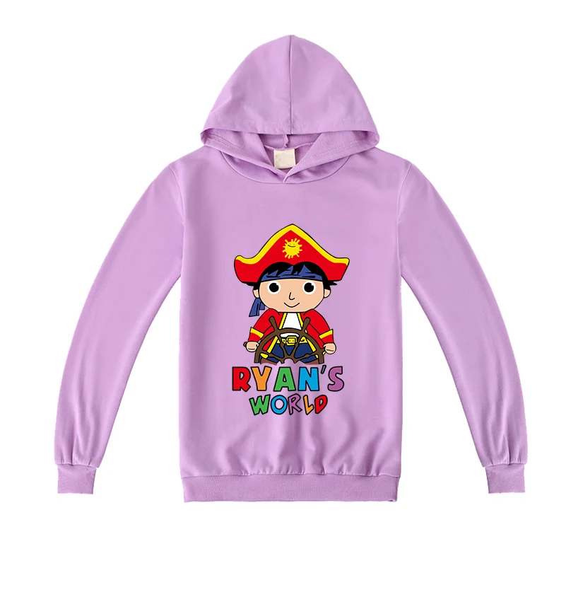 Осенняя Новинка Толстовки с капюшоном для маленьких детей рисунком Райана Милая