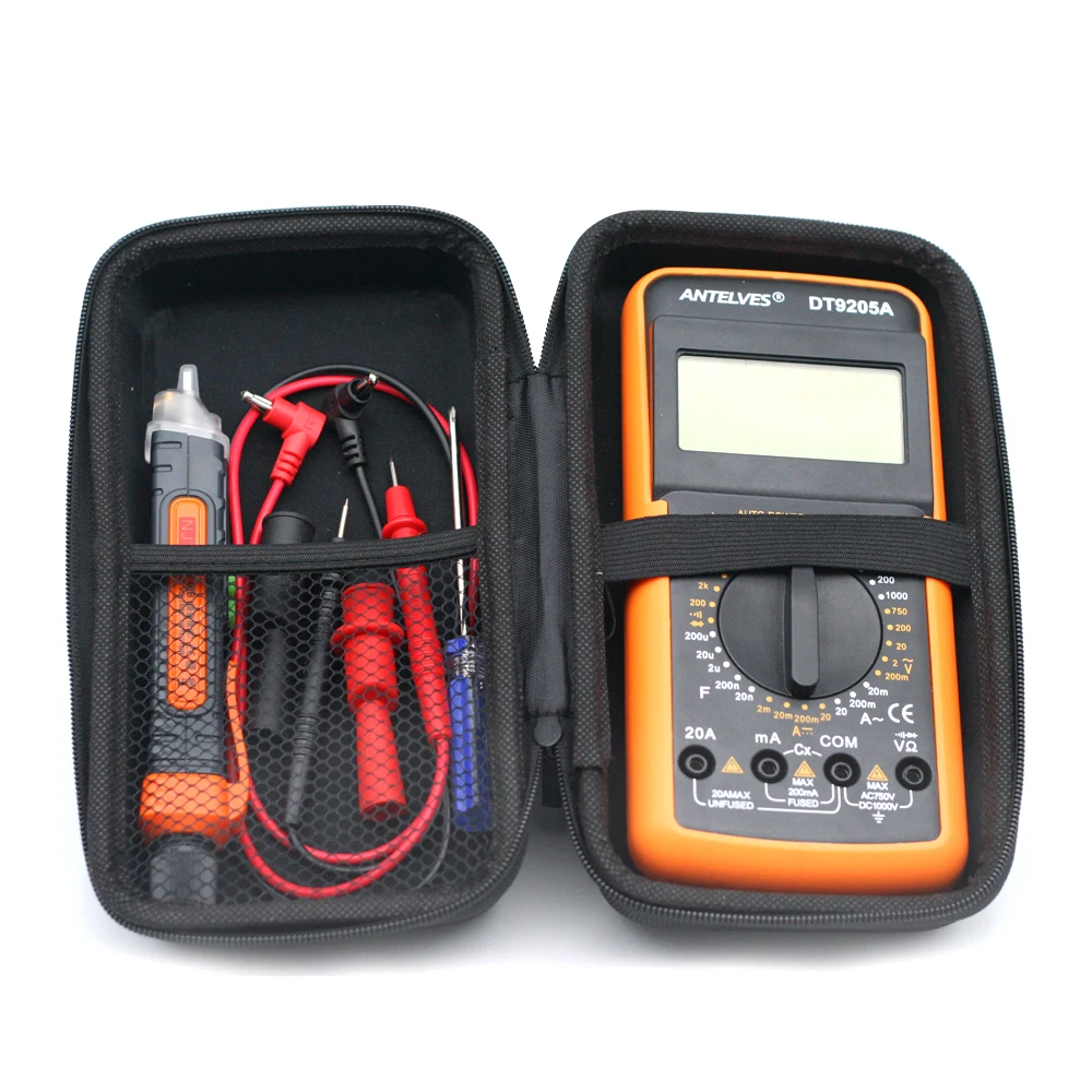 Hard Multimeter Shockproof Case EVA Bag Protective Box for HABOTEST Clamp Meter BSIDE Voltage Tester support drop shipping | Инструменты