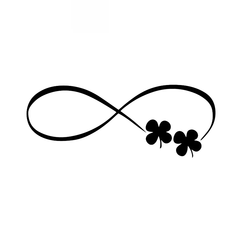 

Car Sticker 4 Leaf Clover Lucky Car Sticker Body Decoration Decal Car Sticker Accessories Waterproof Black/white,17cm*7cm