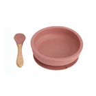 Миска для кормления ребенка, присоска из пищевого силикона, водонепроницаемая тарелка для младенцев, без БФА