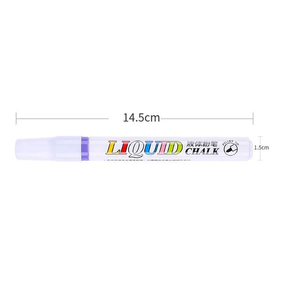 

12Pc/Set Different Colors Water-Soluble Liquid Chalk Marker Pen Pen Drawing Light Office Board School Erasable Children'S S T0G9