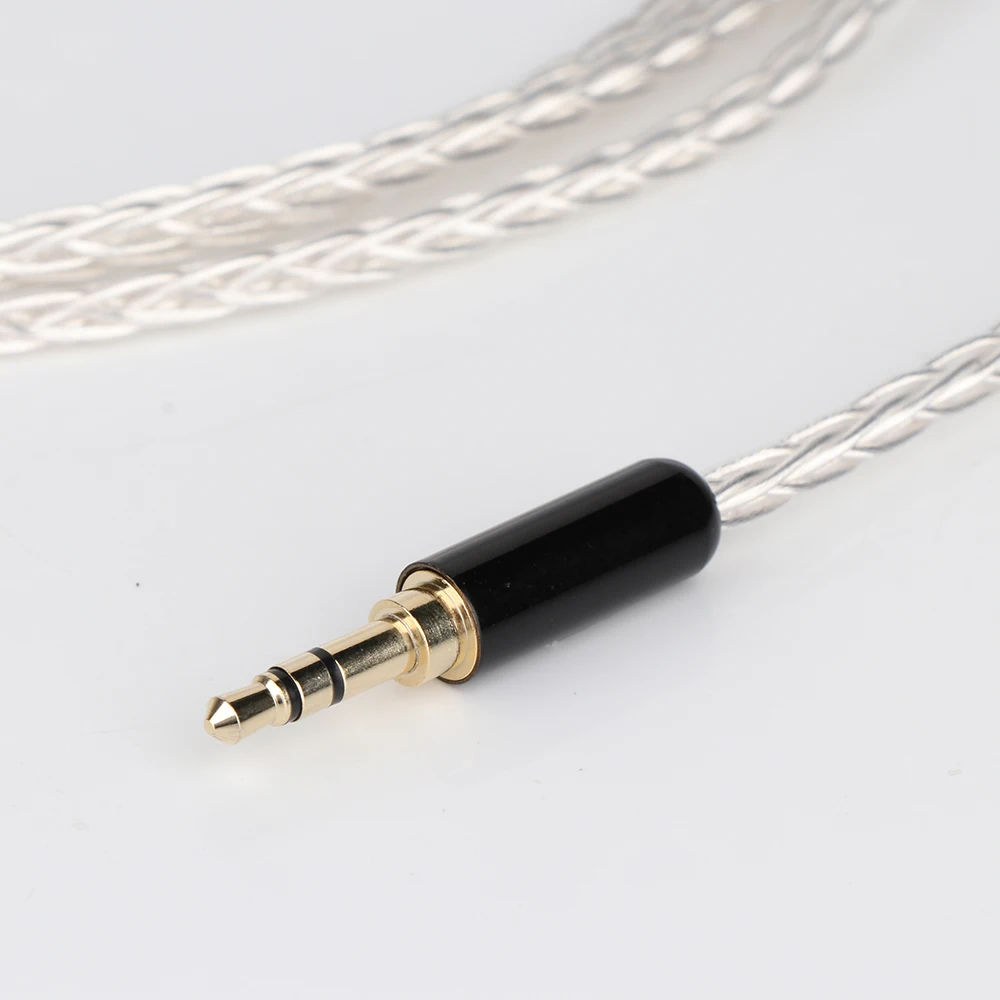 Посеребренный кабель 3 5 мм стерео к 2 RCA Hi-end двойному кабелю для усилителя