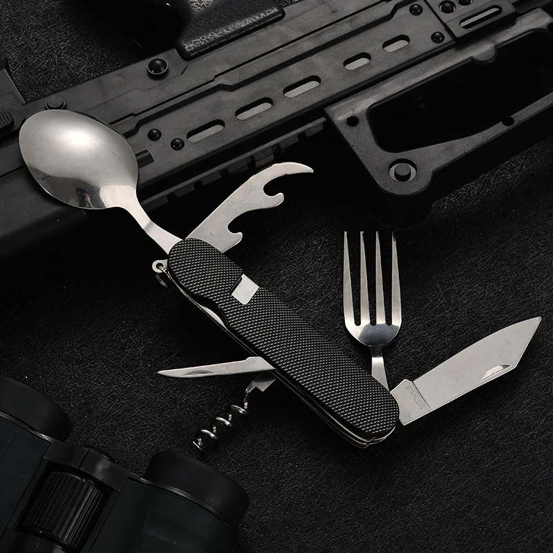 

Mini Folding Detachable Combination Outdoor Mountaineering Travel Tableware Multifunctional Tableware Camping Equipment