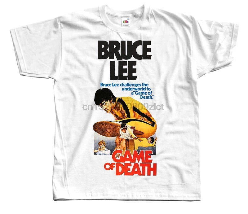 Футболка Игра смерти Брюса Ли белая хаки небесно голубая все размеры от S до