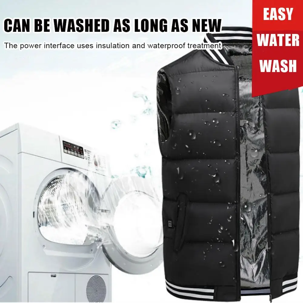 

Motorcycles Heating Vest Zone 5 Fever USB Charging Heated Vest Men Women Outdoor Cycing Thick Warm Clothing