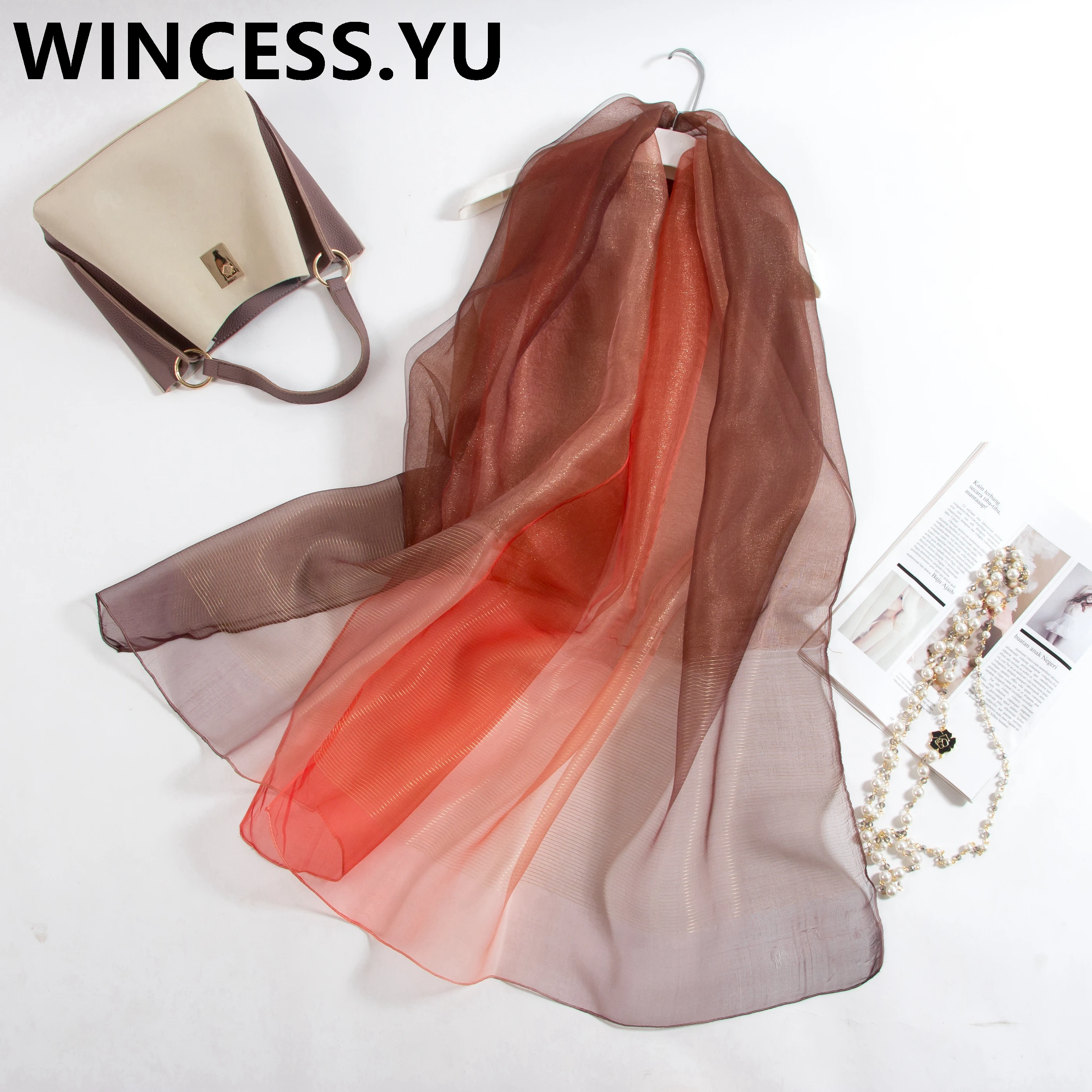 Новый стиль китайский качественный Шелковый осенне зимний женский шарф шелковые